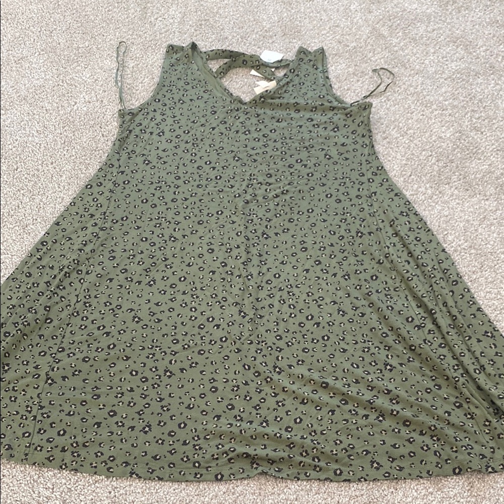 Green Leopard Print Women's sleepwear